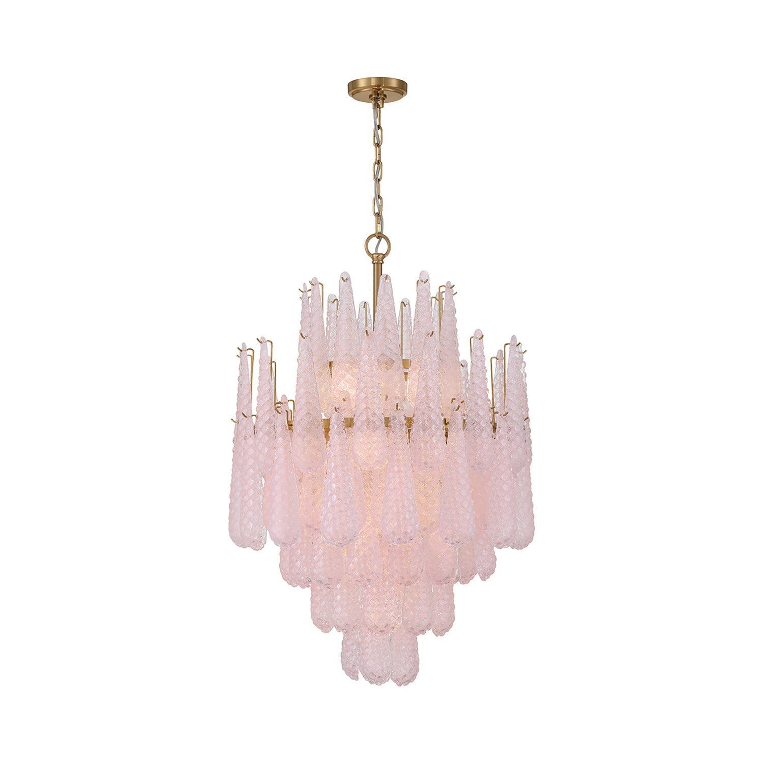 Ollie Chandelier in Blush (16-Light).