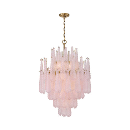 Ollie Chandelier in Blush (16-Light).