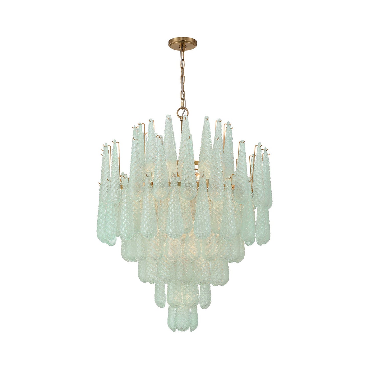 Ollie Chandelier in Green (21-Light).