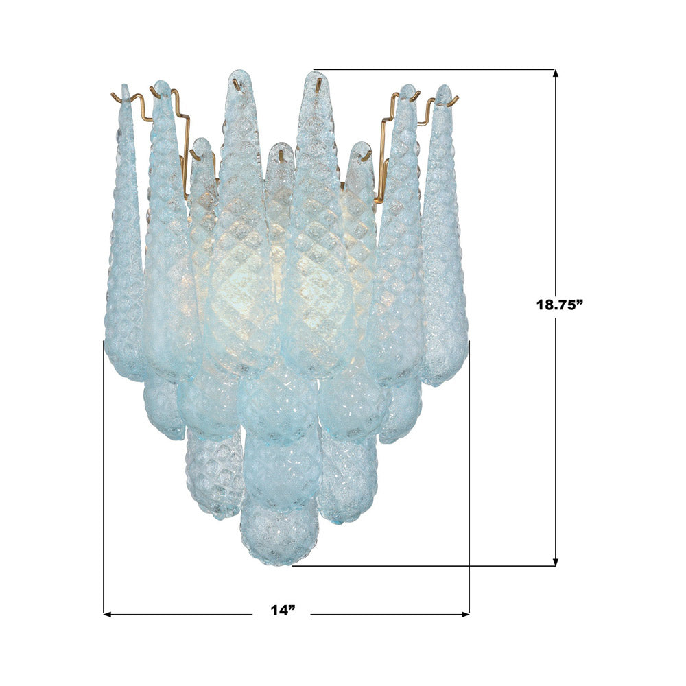 Ollie Wall Light - line drawing.