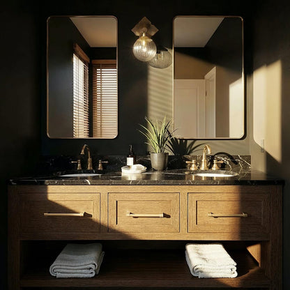 Orly Single Wall Light in bathroom.