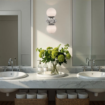 Orly Wall Light in bathroom.