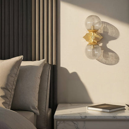 Orly Wall Light in bedroom.