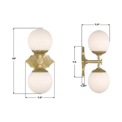 Orly Wall Light - line drawing.