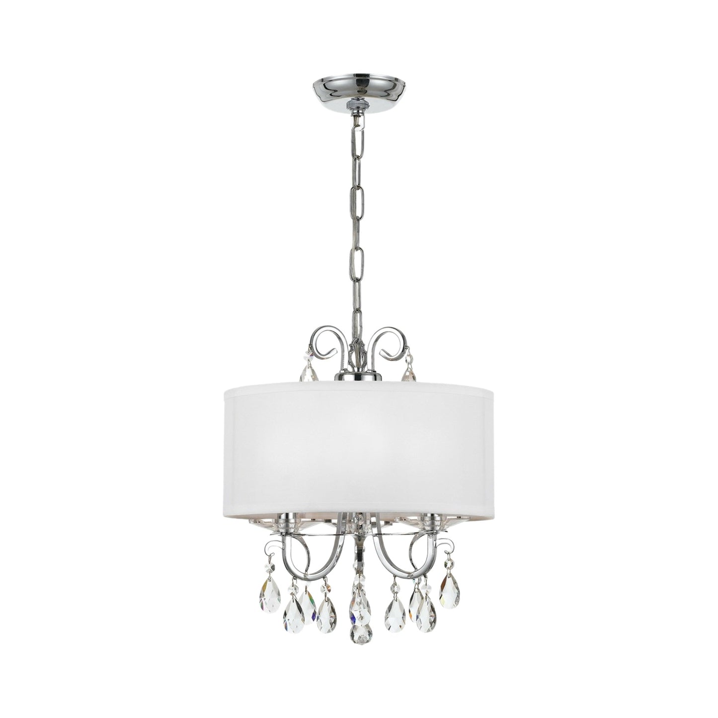 Othello Chandelier in Polished Chrome (3-Light).