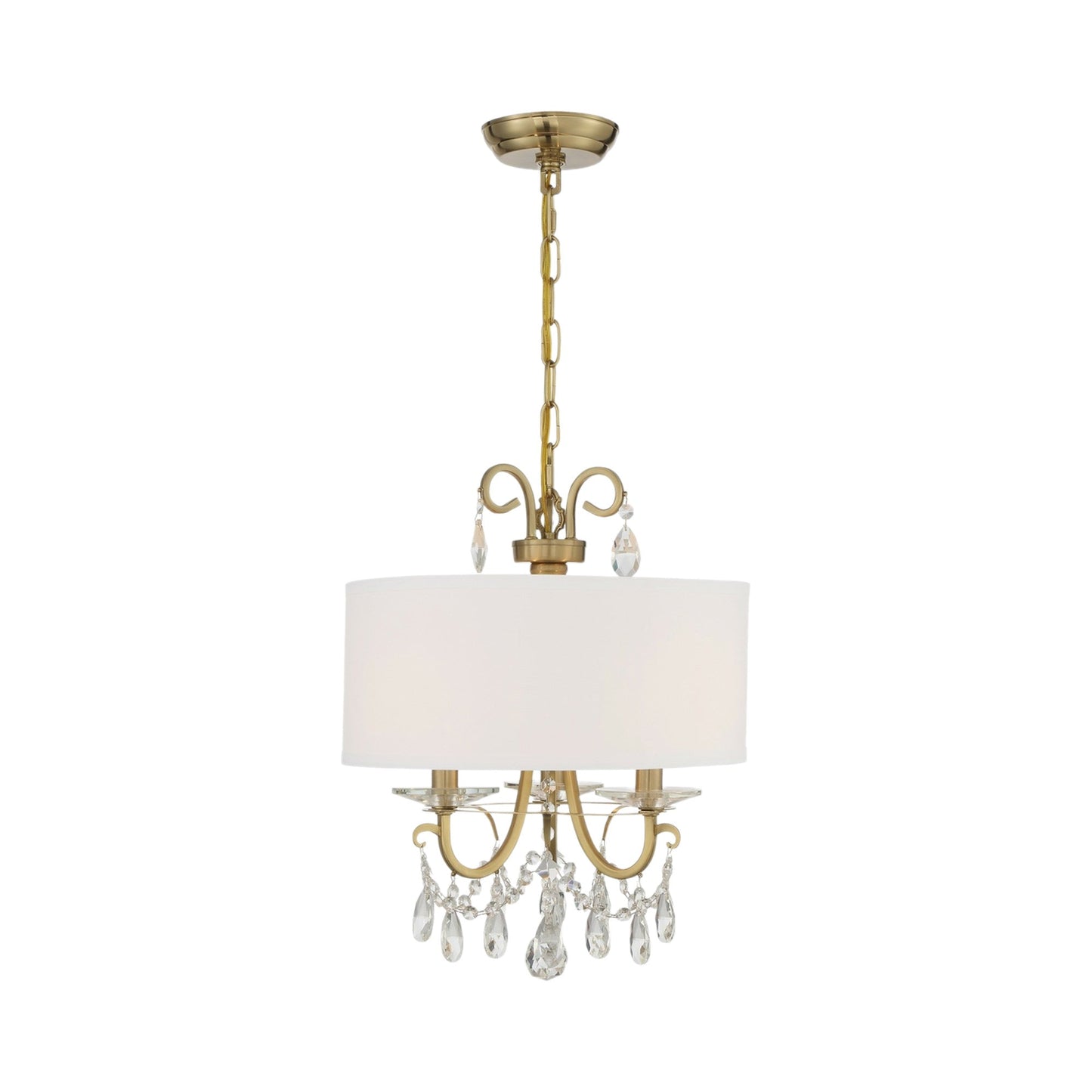 Othello Chandelier in Vibrant Gold (3-Light).