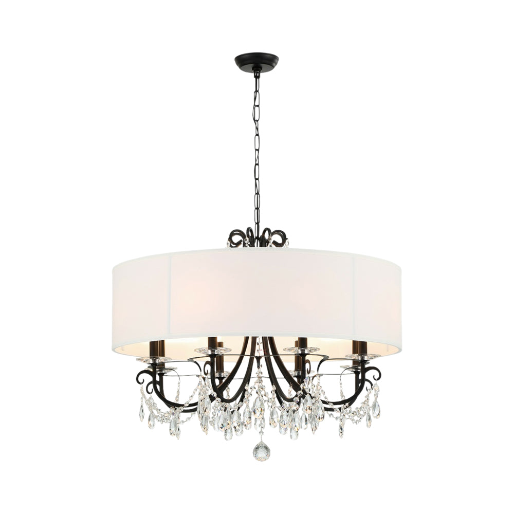 Othello Chandelier in Matte Black (8-Light) .