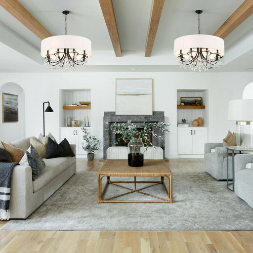 Othello Chandelier in living room.