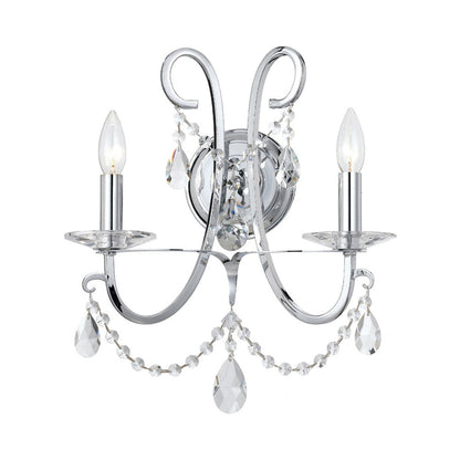 Othello Wall Light in Polished Chrome.