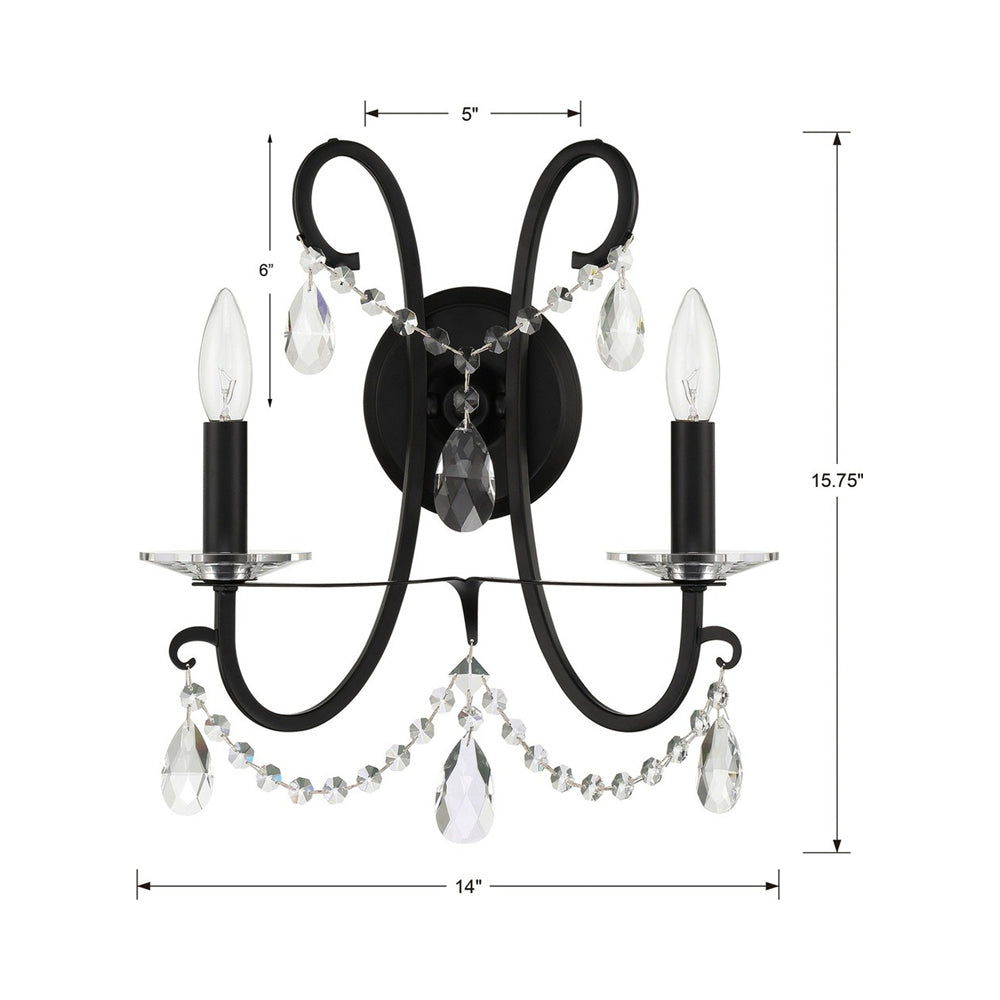 Othello Wall Light - line drawing.