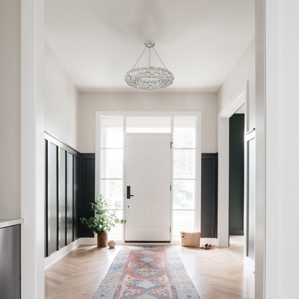 Palla Ring Chandelier in hallway.