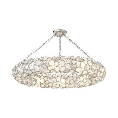 Palla Ring Semi Flush Mount Ceiling Light (8-Light).