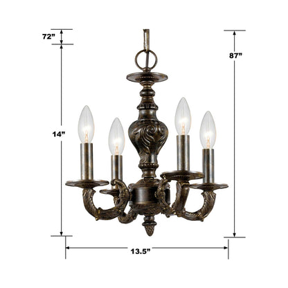 Paris Market Chandelier - line drawing.