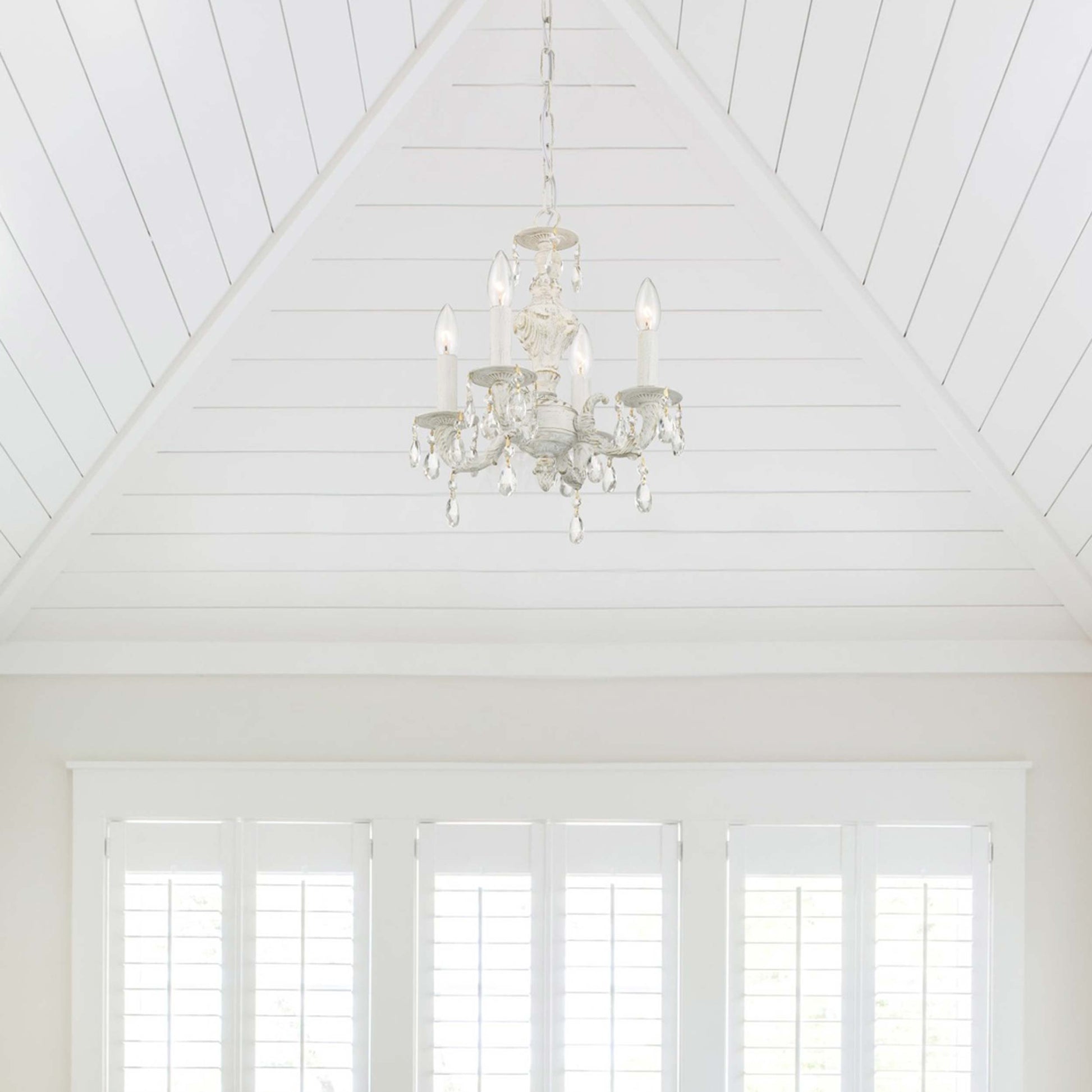 Paris Market Crystal Chandelier in Detail.