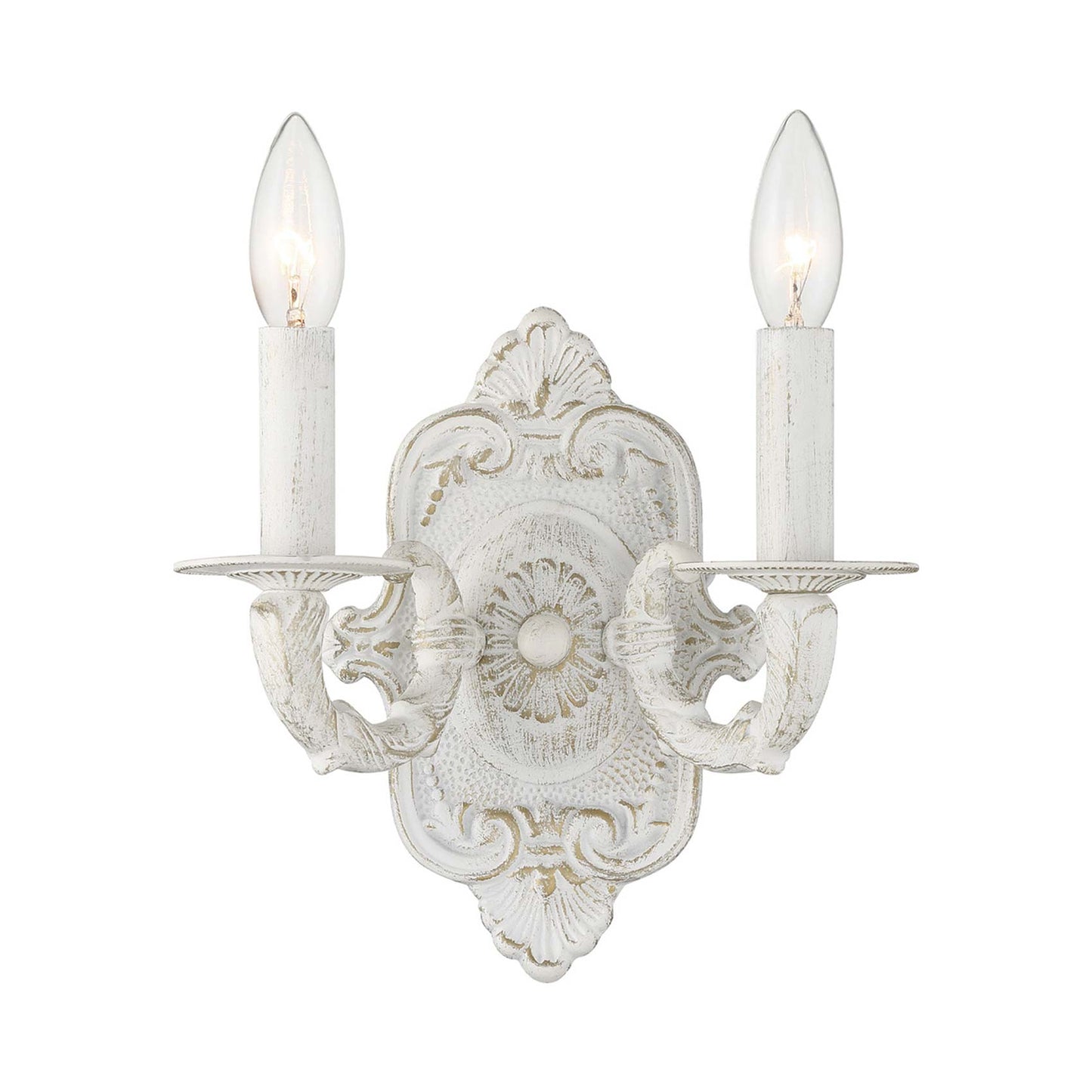 Paris Market Wall Light in Antique White (2-Light).