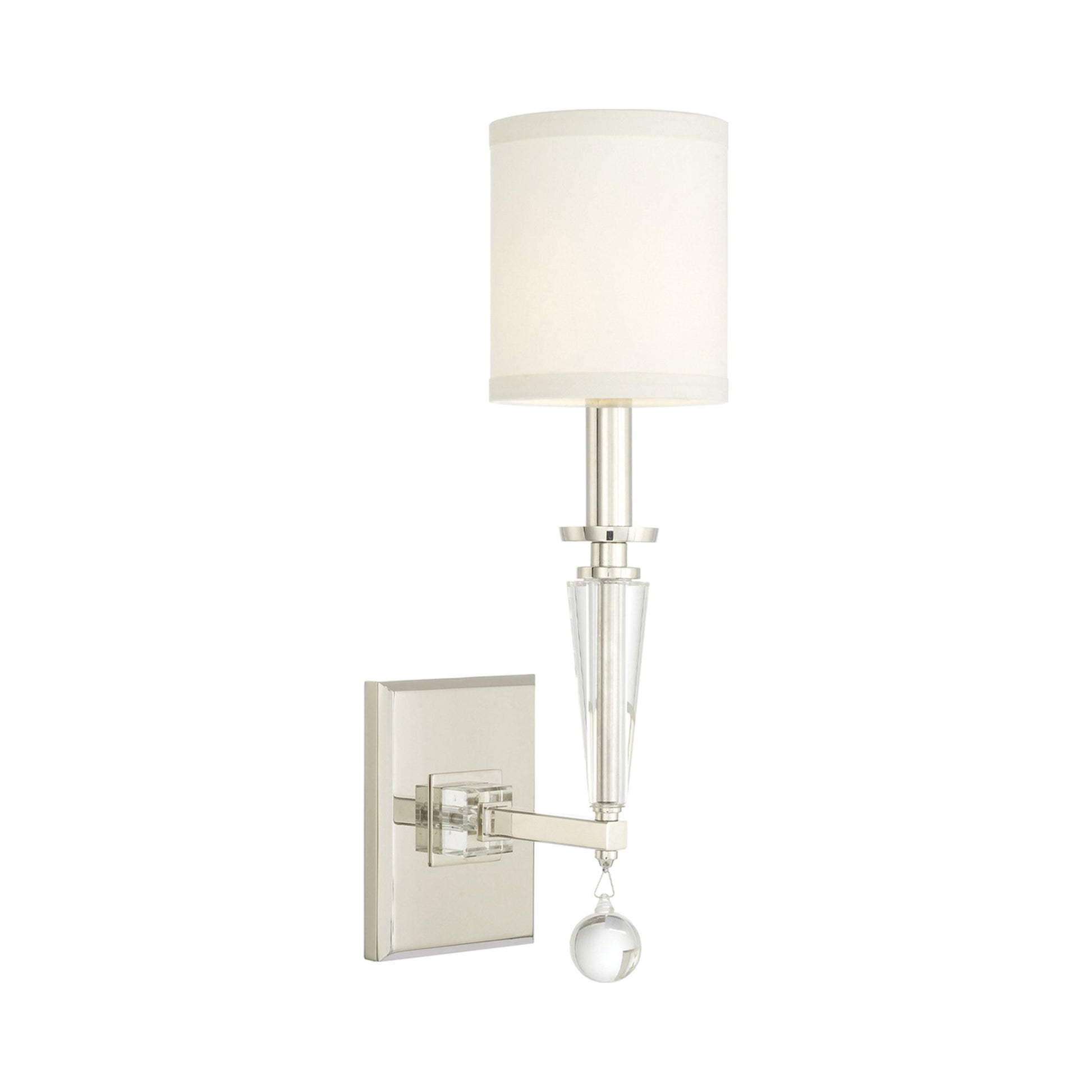 Paxton Wall Light in Polished Nickel (1-Light).