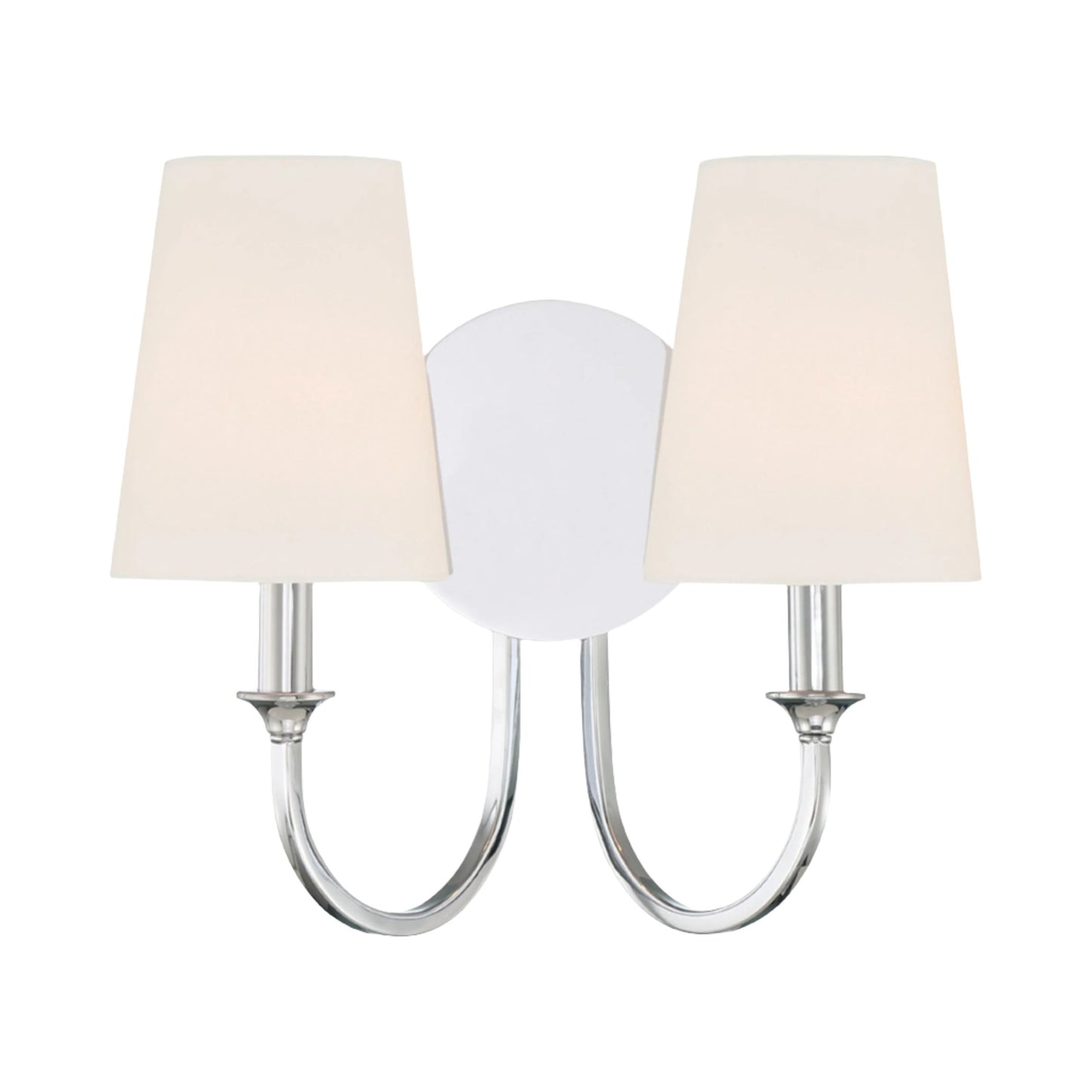 Payton Wall Light in Polished Chrome (2-Light).