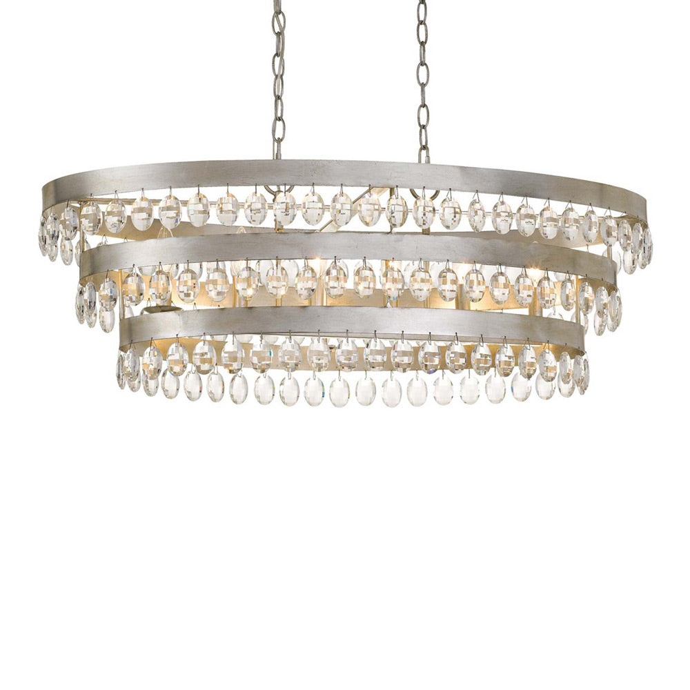 Perla Linear Chandelier in Detail.