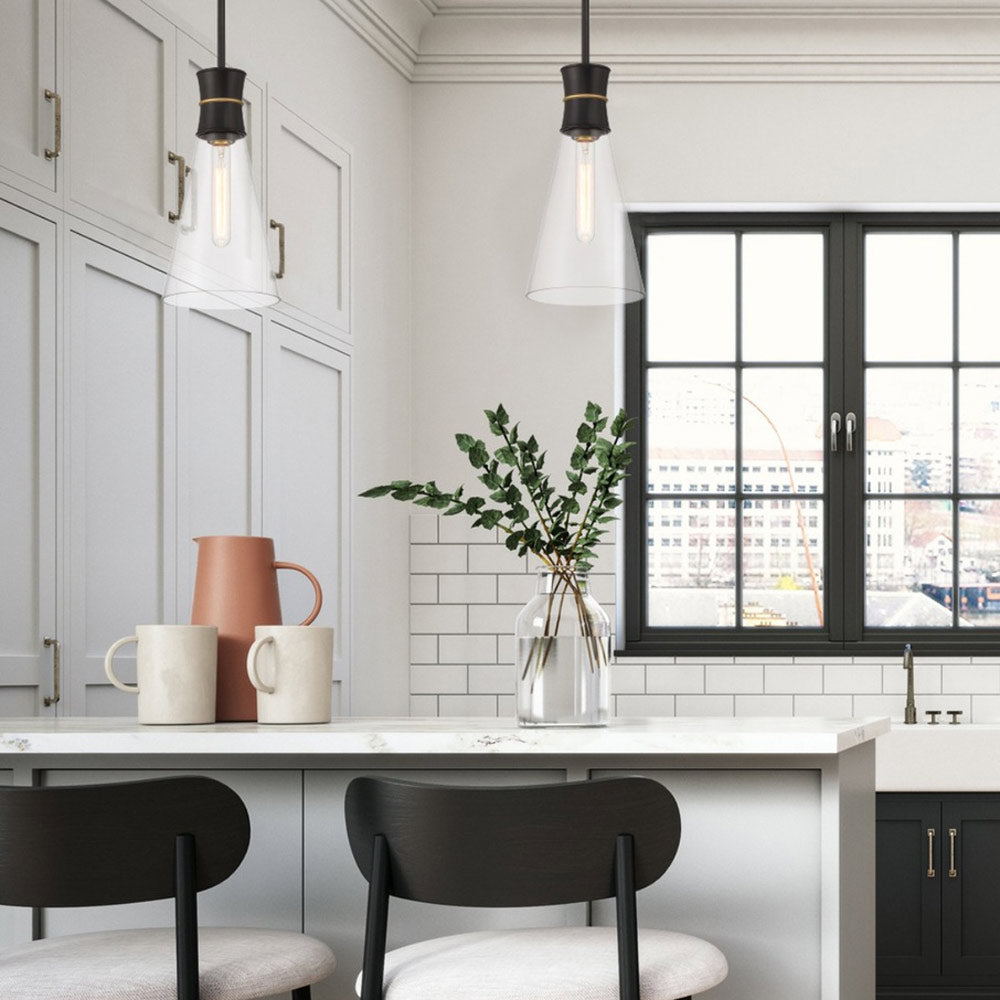 Quinn Mini Pendant Light in kitchen.