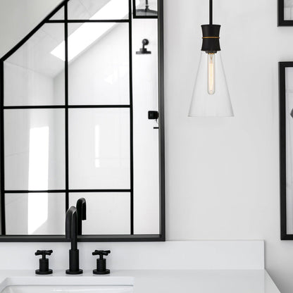 Quinn Wall Light in bathroom.