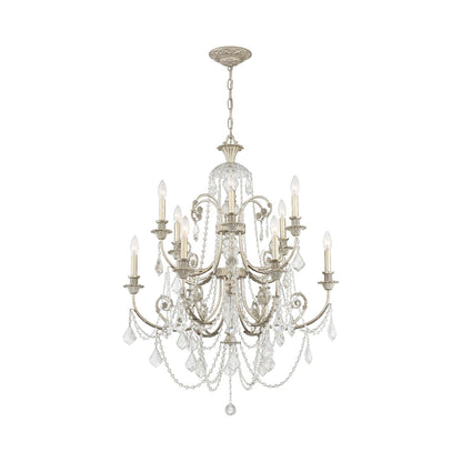 Regis Chandelier in Olde Silver (12-Light).