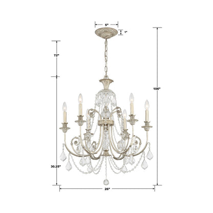 Regis Chandelier - line drawing.