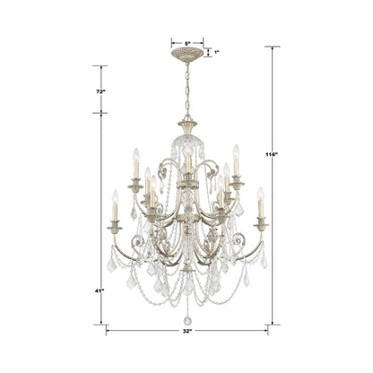 Regis Chandelier - line drawing.