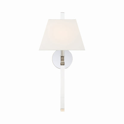 Renee Wall Light in Polished Nickel.