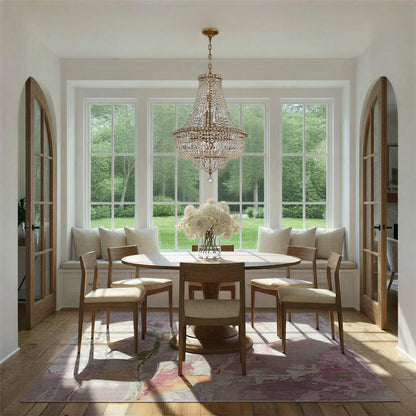 Roslyn Chandelier in living room.