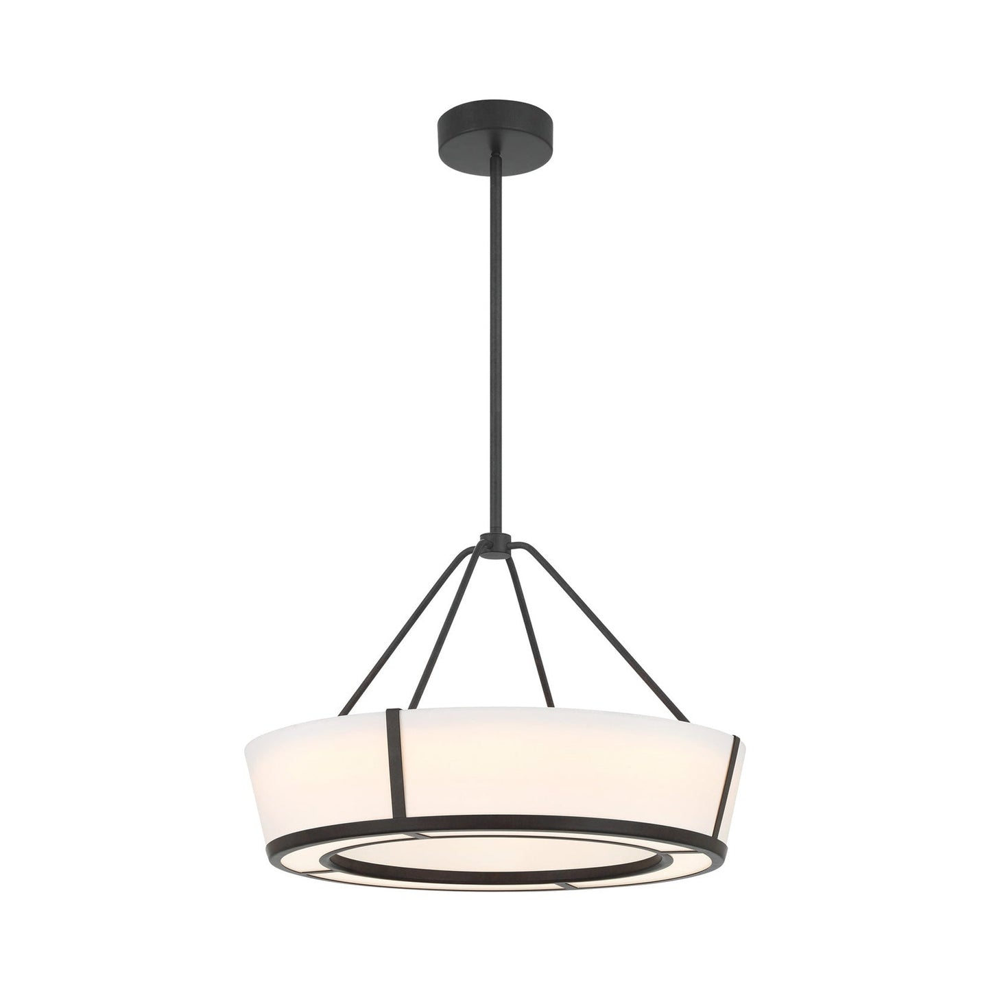 Royce LED Pendant Light in Charcoal Bronze.