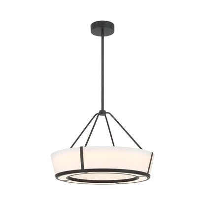 Royce LED Pendant Light in Charcoal Bronze.
