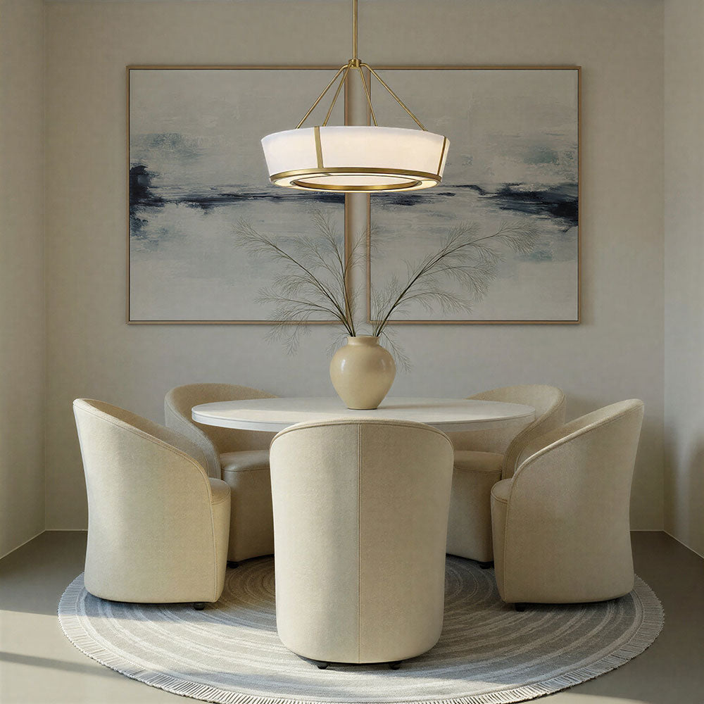 Royce LED Pendant Light in dining room.