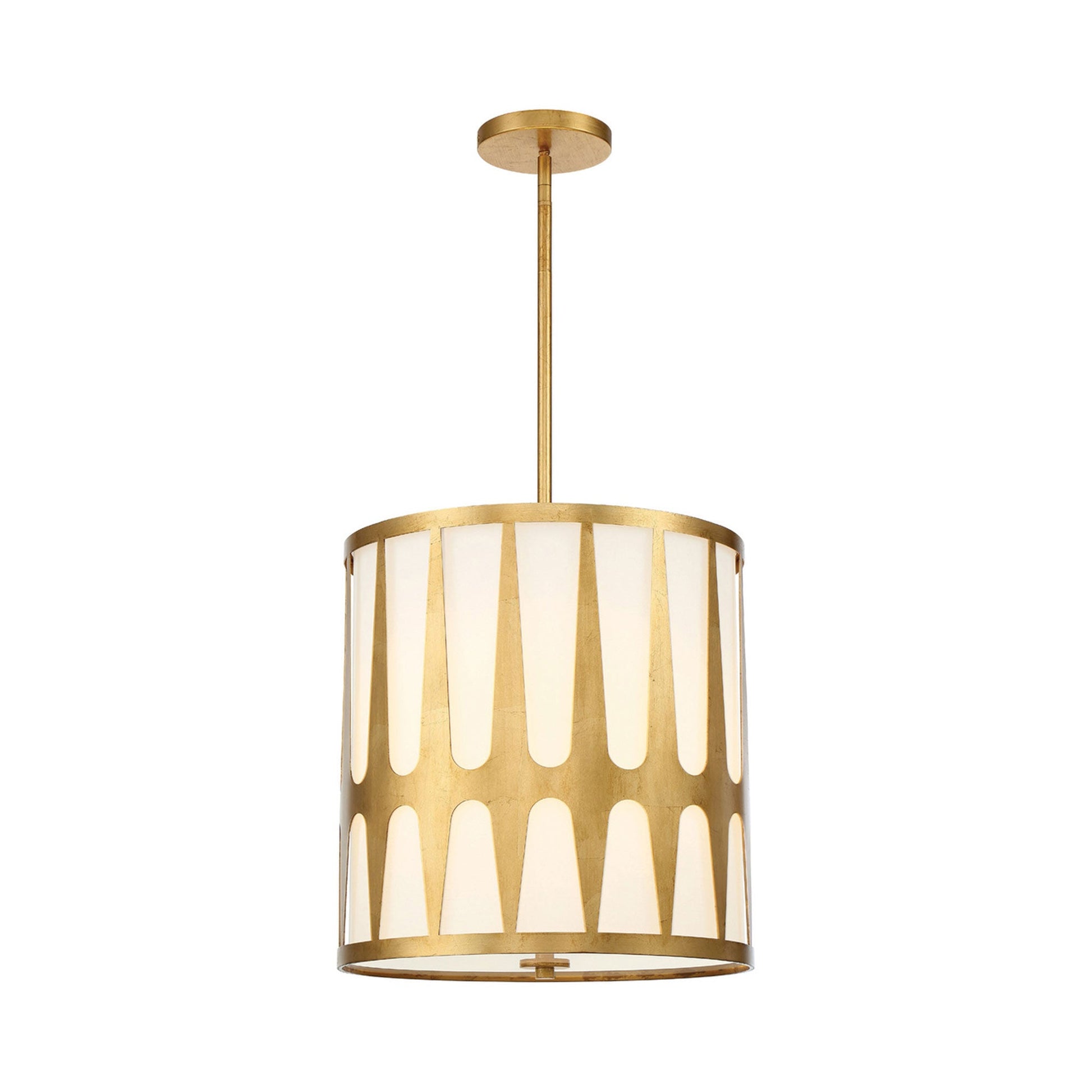 Royston Pendant Light in Antique Gold (4-Light).