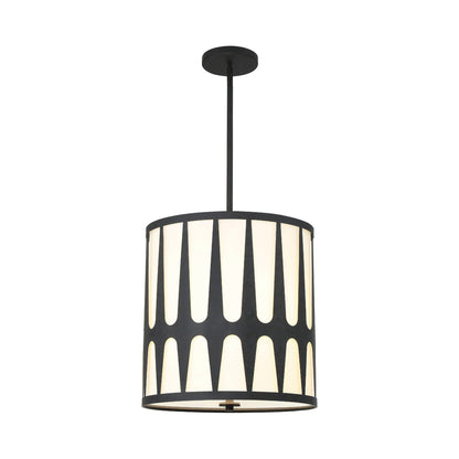 Royston Pendant Light in Black (4-Light).