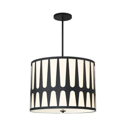 Royston Pendant Light in Black (5-Light).