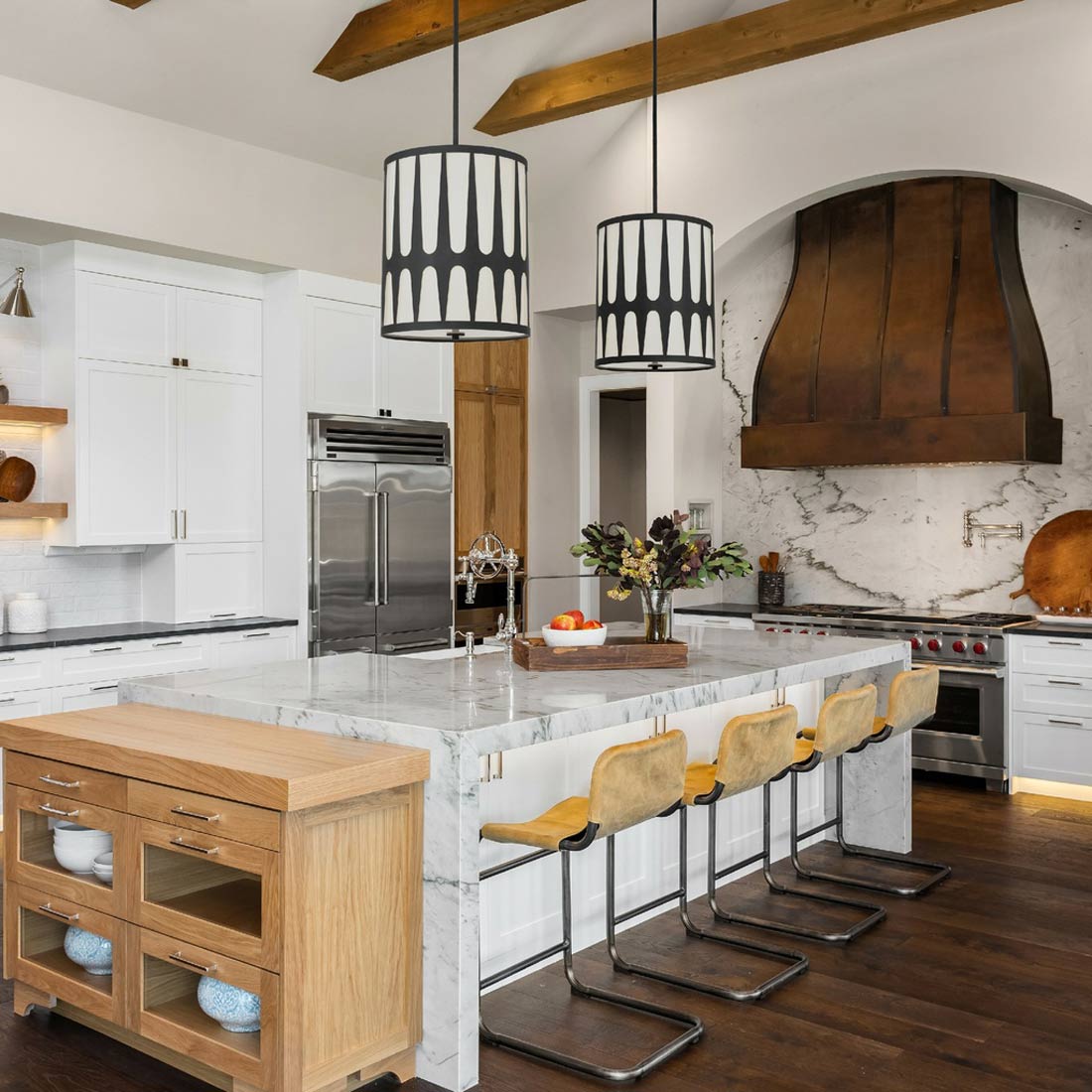 Royston Pendant Light in kitchen.