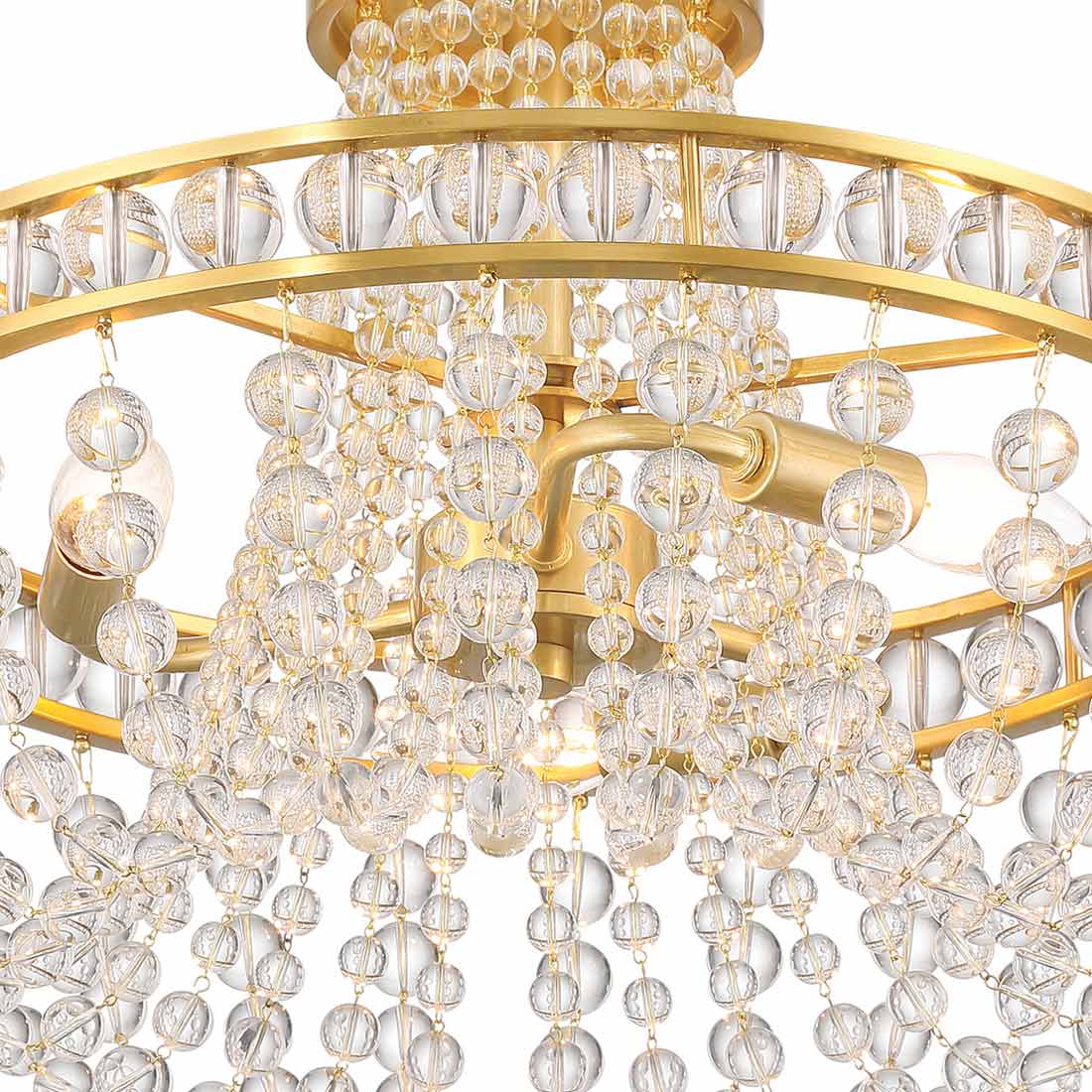 Seville Semi Flush Mount Ceiling Light in Detail.