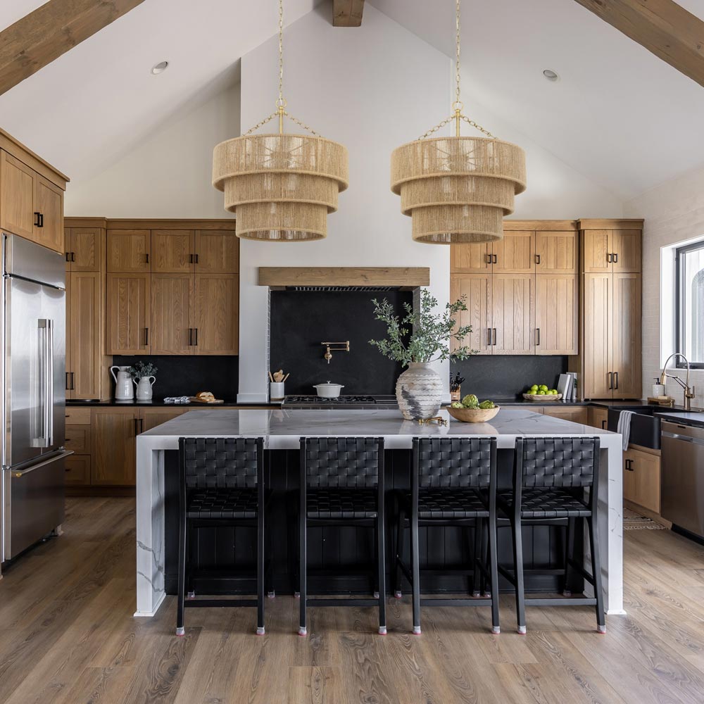 Shyla Chandelier in kitchen.