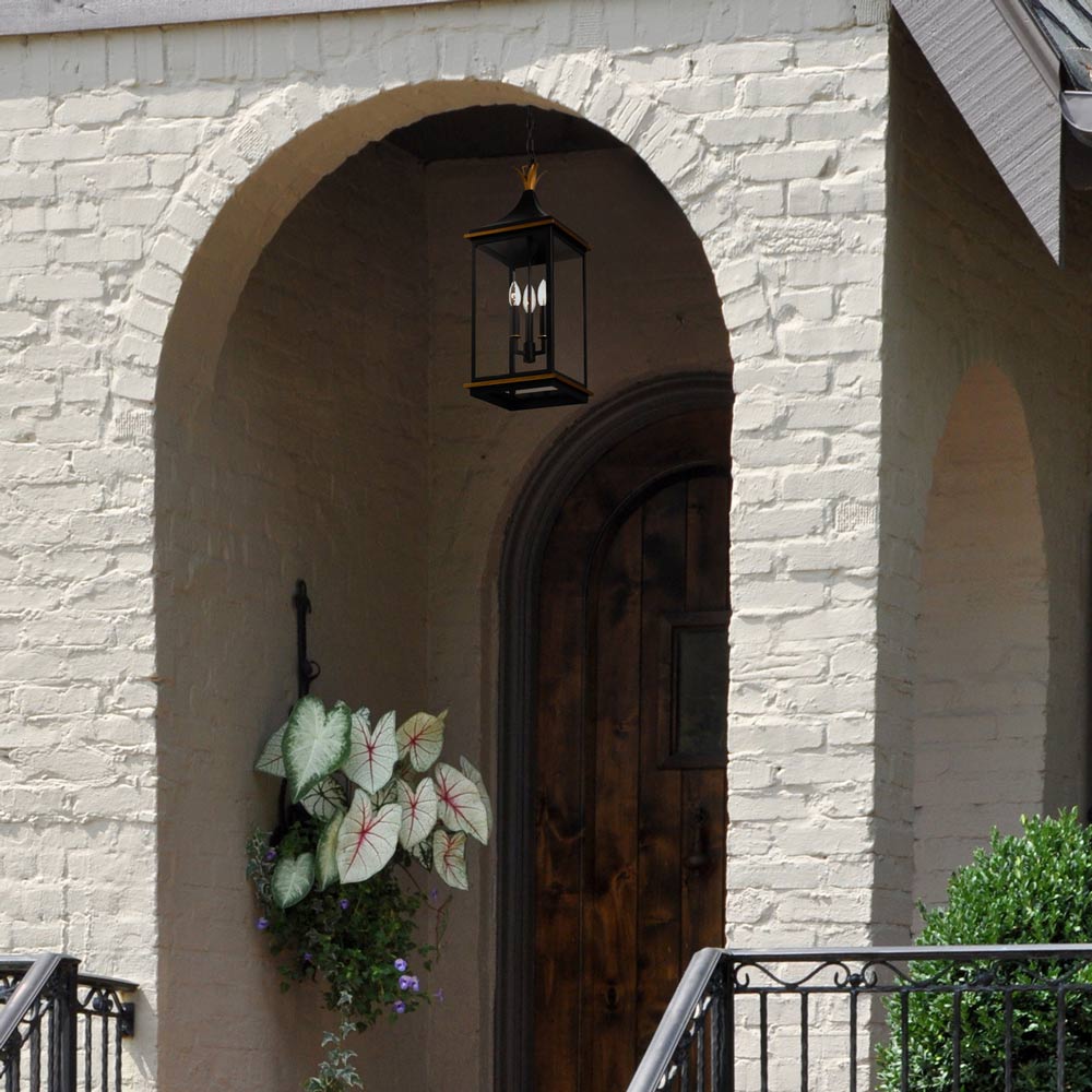 Simpson Outdoor Pendant Light in Outside Area.