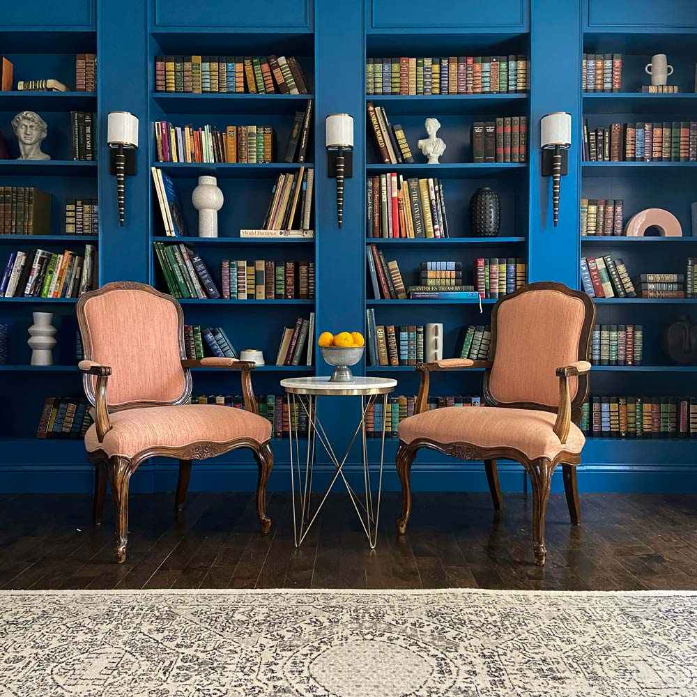 Sloane Wall Light in library.