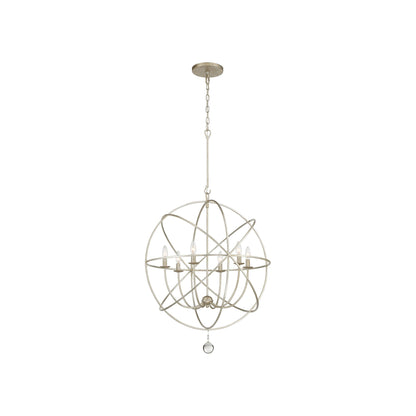 Solaris Chandelier in Olde Silver (Medium).