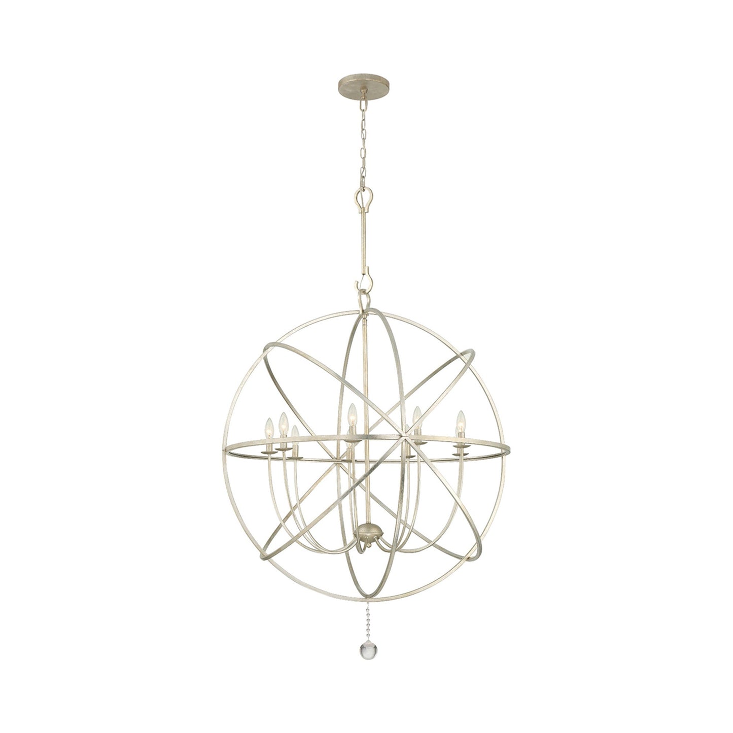 Solaris Chandelier in Olde Silver (Large).