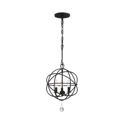 Solaris Mini Chandelier in Black (3-Light).