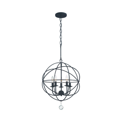 Solaris Mini Chandelier in Black (5-Light).