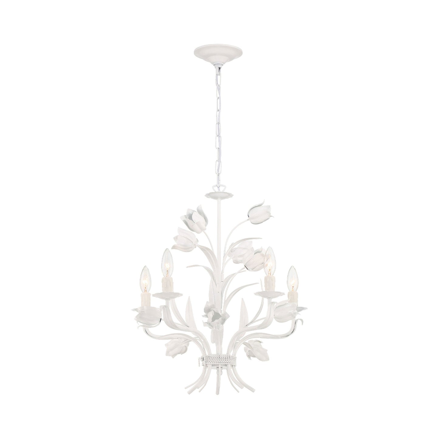 Southport Chandelier in Wet White (5-Light).