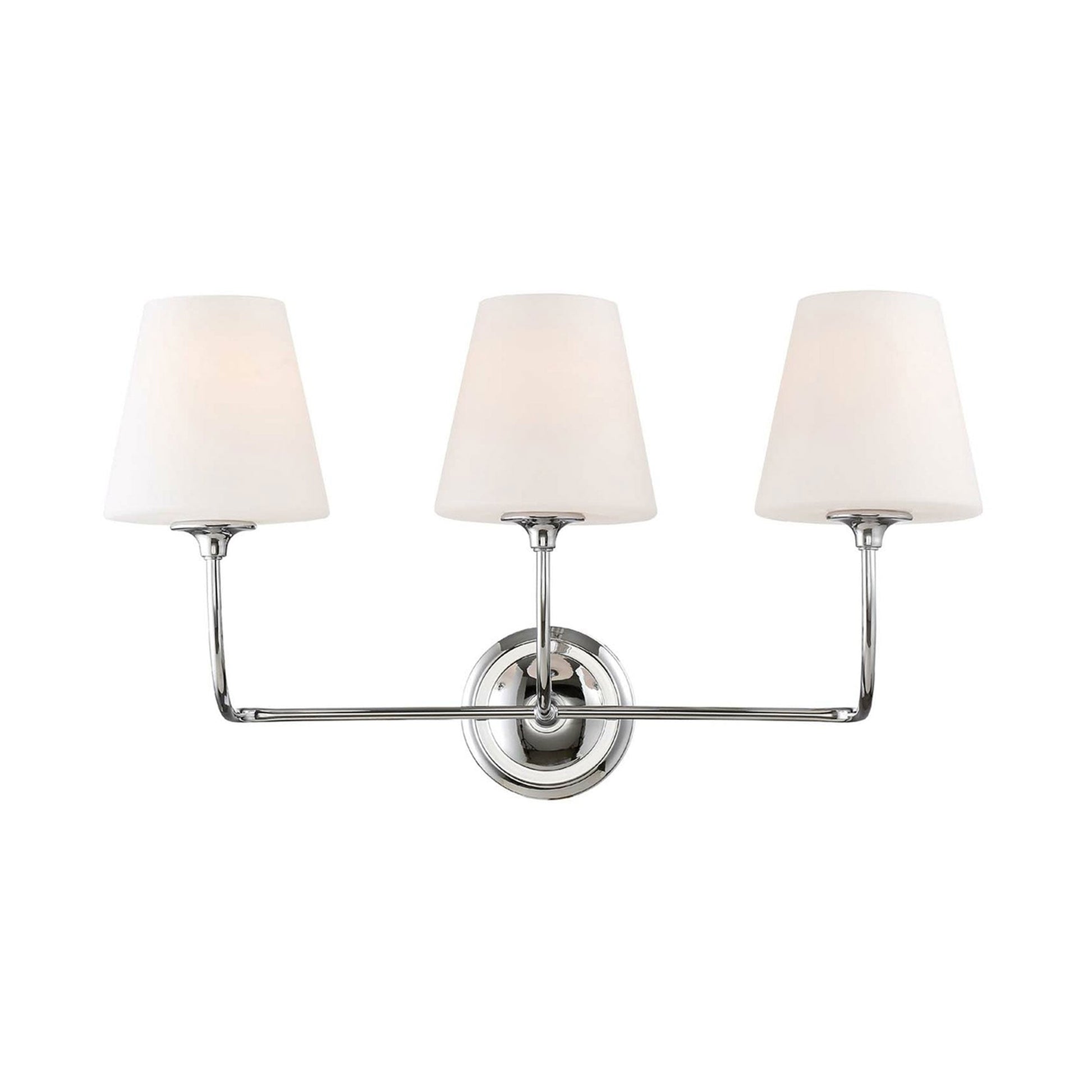 Sylvan Bath Vanity Light in Polished Chrome (3-Light).