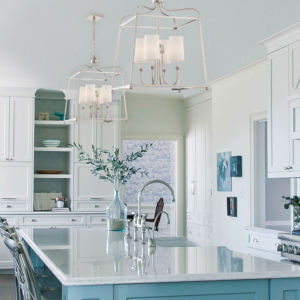 Sylvan Chandelier in kitchen.