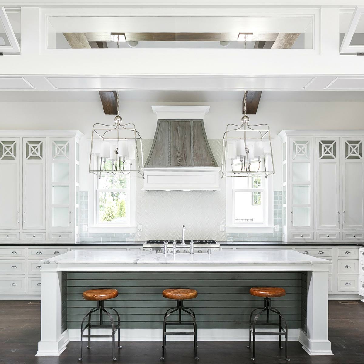 Sylvan Chandelier in kitchen.