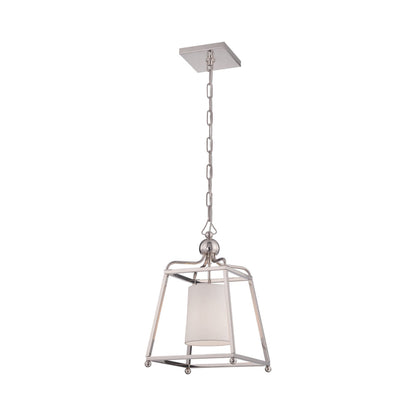 Sylvan Pendant Light in Polished Nickel.