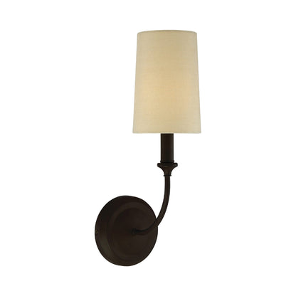 Sylvan Vanity Wall Light in Dark Bronze (1-Light).